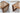 Rattan Wooden Square Stool from maija