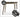 DIME GARDEN Hokkaido Chic Aluminum Alloy High Chair Set from DIME GARDEN
