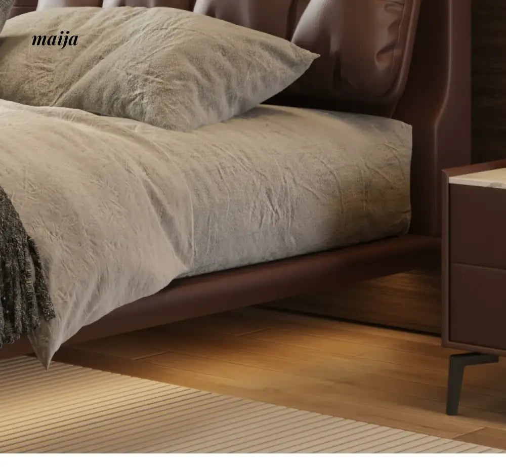 Hogan Suspended Leather Bed from Dongling