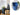 Blue Icelandic Round Flower Stand from maija