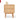 GENJI Santiago Rustic Oak Simple Bedside Table from GENJI