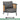 DIME GARDEN KALAHARI Waterproof Sunscreen Teak Balcony Furniture from DIME GARDEN