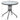 EXCELLENT Santiago Sleek Modern Outdoor Steel Glass Round Table Set from EXCELLENT