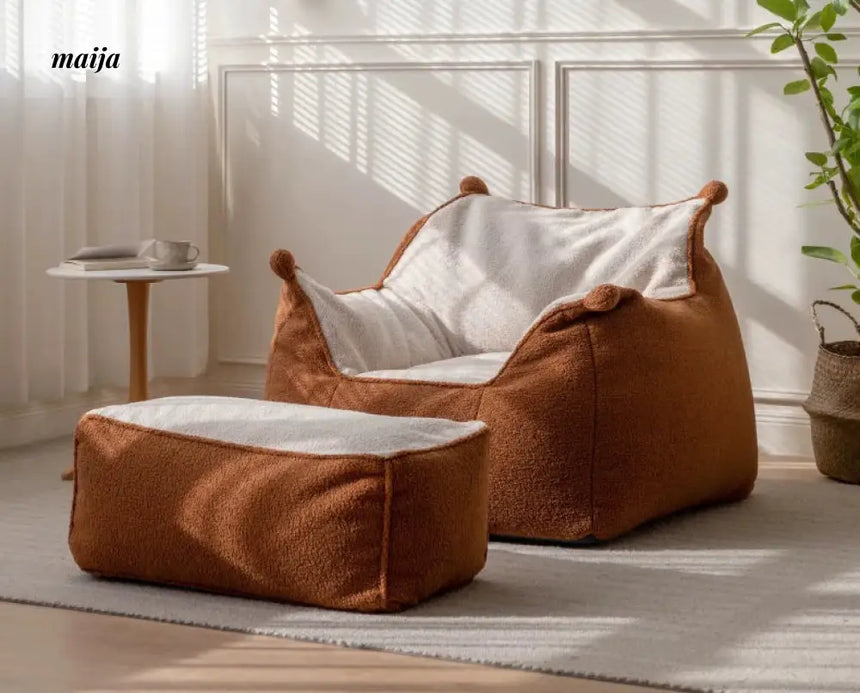 Avoca Fluffy Lounge Chair from Genji Muyu
