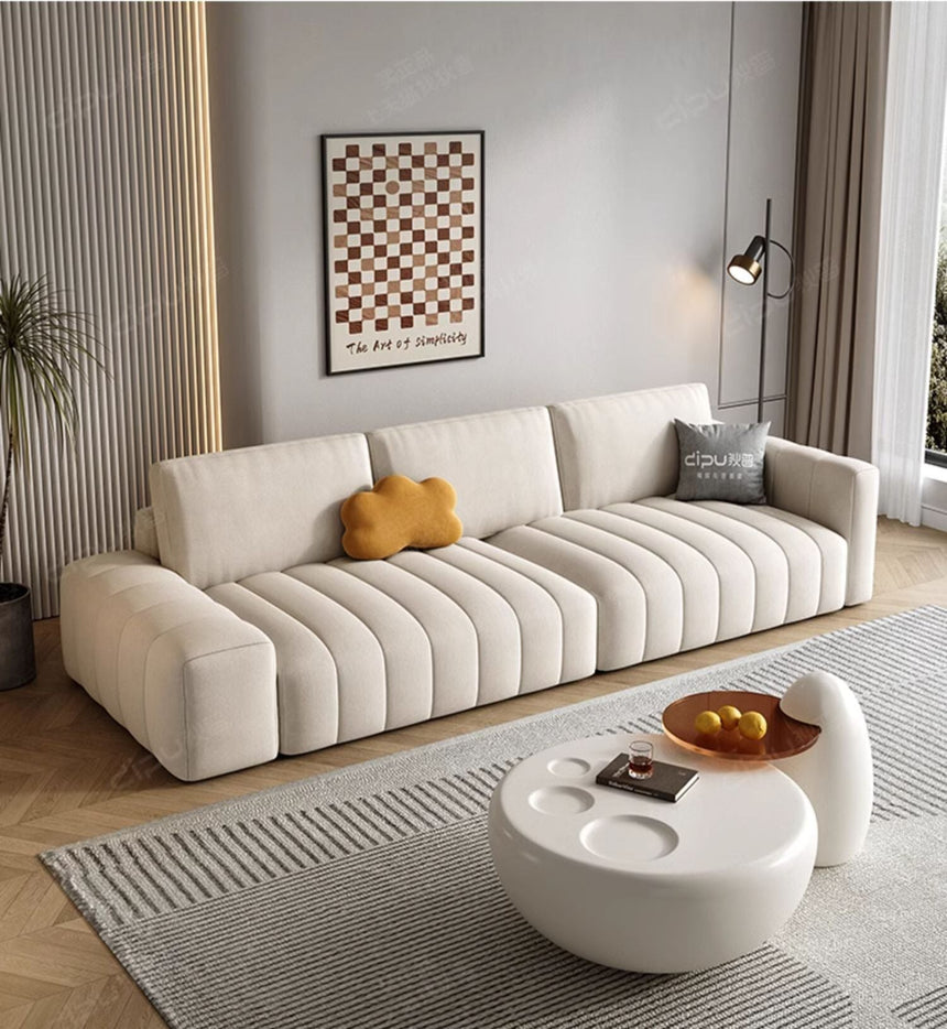 DIPU Landry Scandinavian Cream Modern Sofa from DIPU