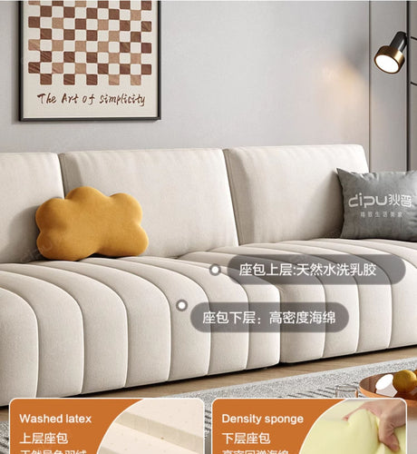 DIPU Landry Scandinavian Cream Modern Sofa from DIPU