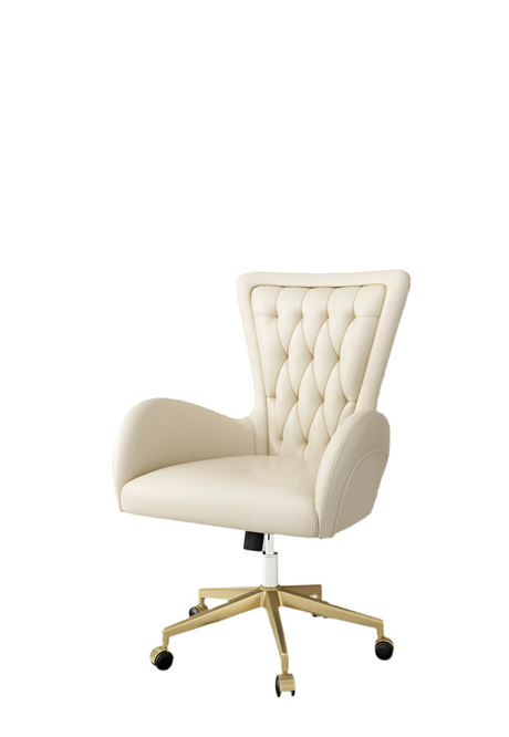LATE AUTUMN Leather Office Desk Chair with High Back from LATE AUTUMN