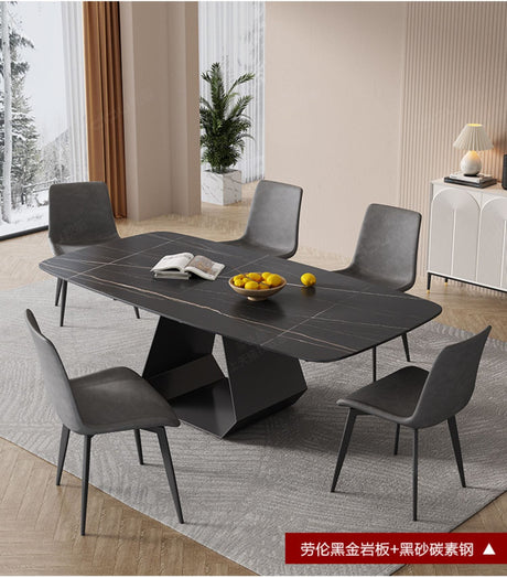 DIPU Whitney Rock Panel Dining Table & Chair Set from DIPU