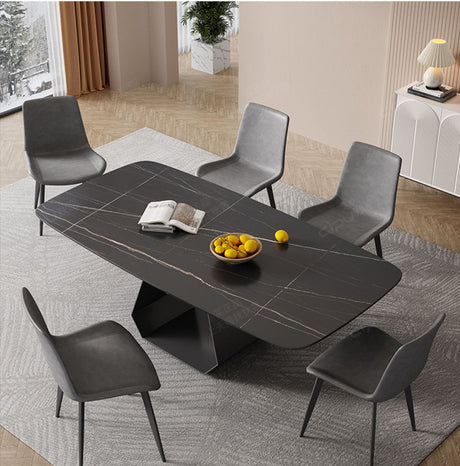 DIPU Whitney Rock Panel Dining Table & Chair Set from DIPU