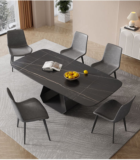 DIPU Whitney Rock Panel Dining Table & Chair Set from DIPU