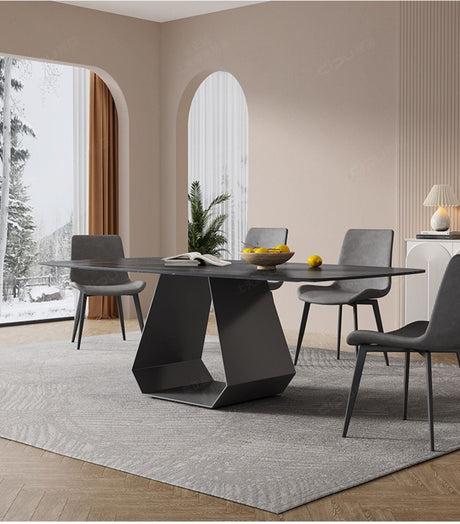 DIPU Whitney Rock Panel Dining Table & Chair Set from DIPU