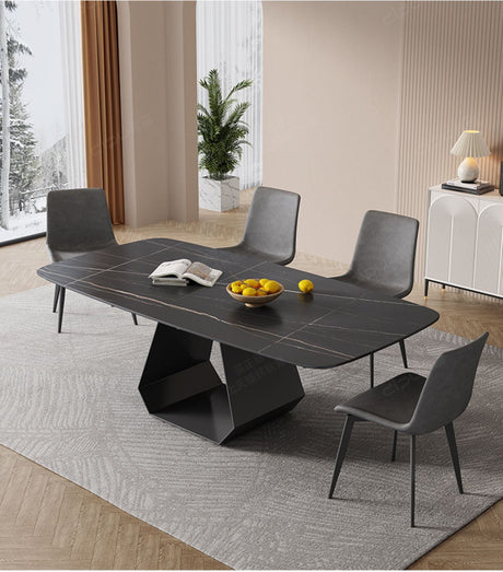 DIPU Whitney Rock Panel Dining Table & Chair Set from DIPU