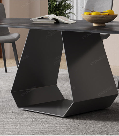 DIPU Whitney Rock Panel Dining Table & Chair Set from DIPU