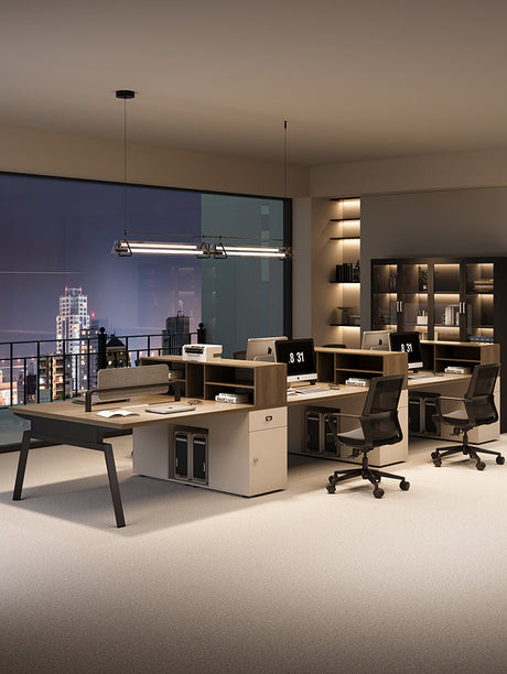 MUTINI LUCAS Sleek Modern Office Desk Set from MUTINI