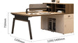 MUTINI LUCAS Sleek Modern Office Desk Set from MUTINI