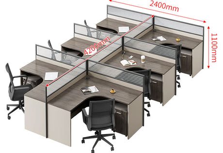 MUTINI Jasper Collaborative Custom Workstation Booth Set from MUTINI