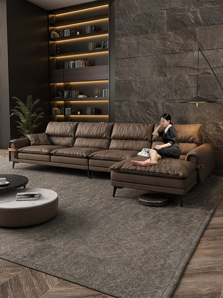 FASATI Leonardo Luxe Black Sofa - Down-Filled, Tech-Infused, Internet Trend. from FASATI