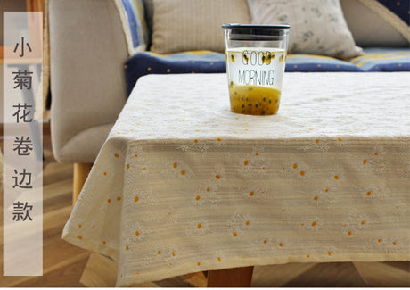 CHESTNUT COCOON Marisol Elegant Floral Cotton Tablecloth from CHESTNUT COCOON