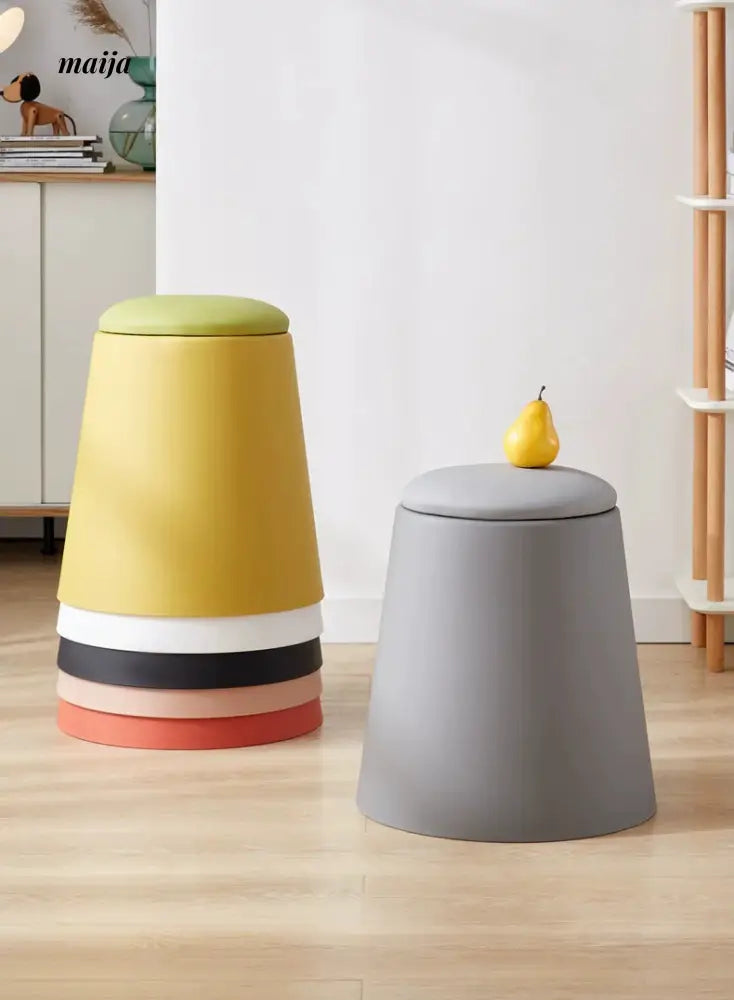 Stackable Round Stool (set of 2) from maija