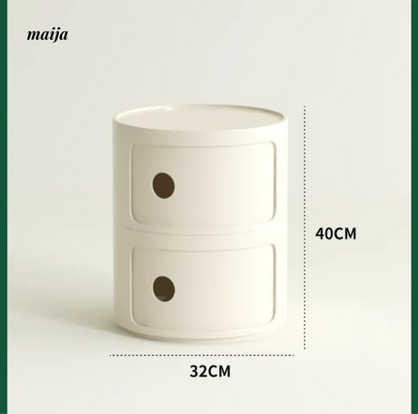 PUMPKIN BOX Round Minimalist Bedside Table from PUMPKIN BOX