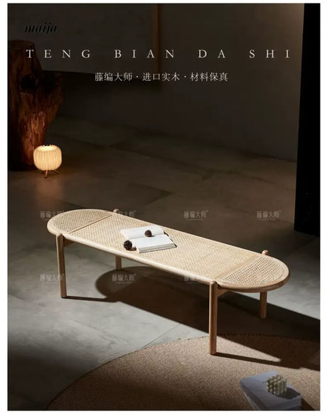 RATTAN CRAFTSMAN Rectangular Shoe Stool from RATTAN CRAFTSMAN