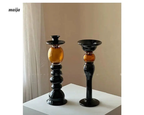 GUIFOU Antique Glass Candle Holder from GUIFOU