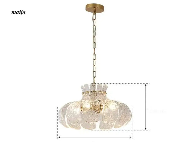 NANCY Retro Glass Chandelier American Style from NANCY
