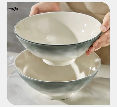 MOSE Ink-Color Ceramic Noodle Bowl from MOSE