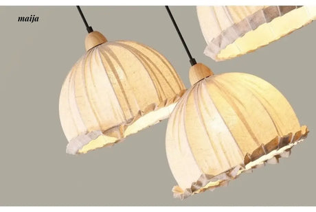 ZHONGSHAN Wabi-Sabi Linen Chandelier for Tea Room from ZHONGSHAN