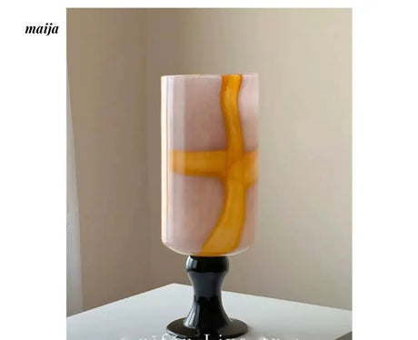 GUIFOU Colored Glass Footed Vase from GUIFOU