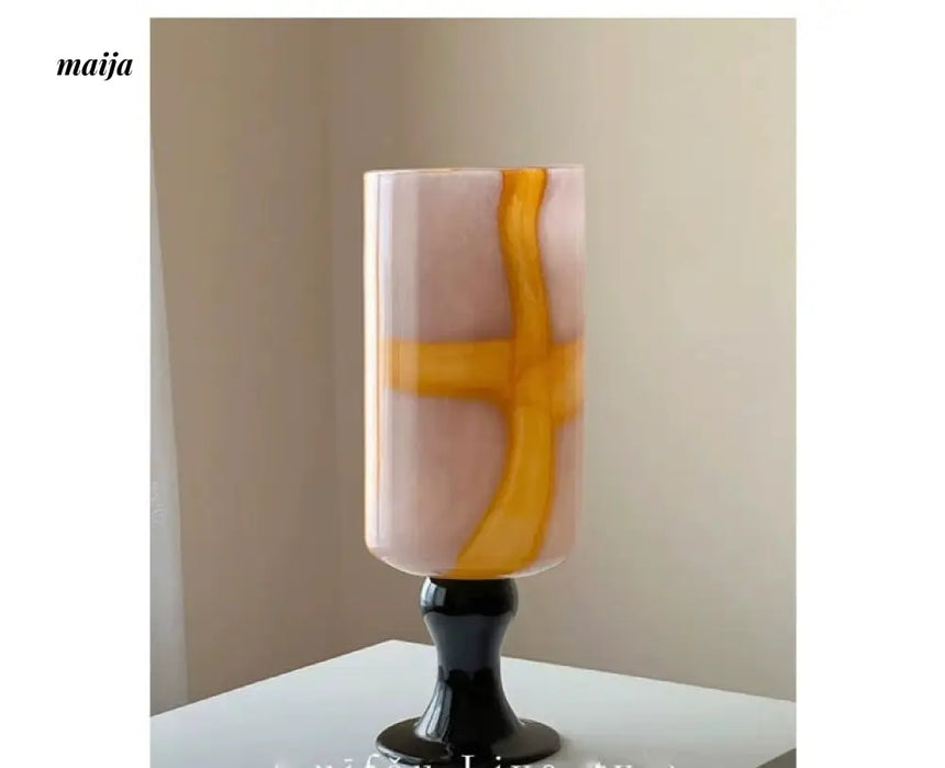 GUIFOU Colored Glass Footed Vase from GUIFOU