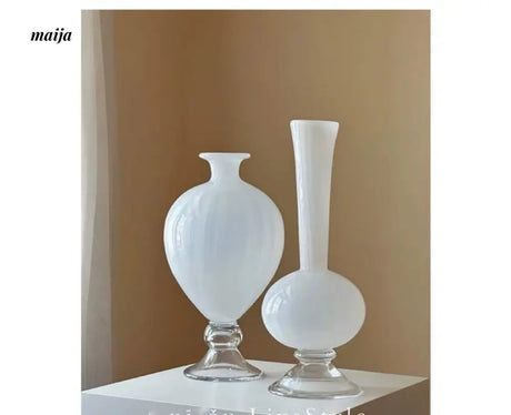GUIFOU Vintage Glass Art Vase Pair from GUIFOU