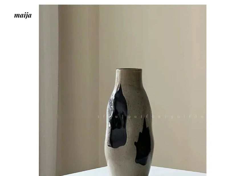 GUIFOU Wabi Sabi Handmade Glazed Vase from GUIFOU