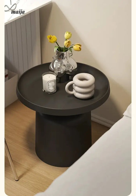 PUMPKIN BOX Nordic Iron Art Bedside Table from PUMPKIN BOX