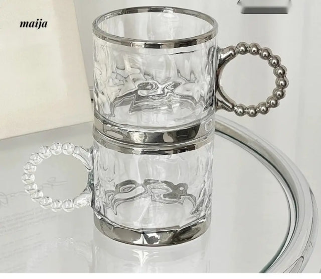 BANKE Silver Advanced Glass Coffee Cup from BANKE