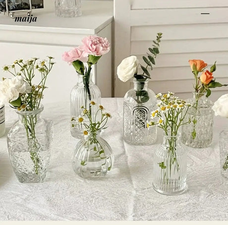 BANKE Retro Glossy Flower-Shaped Small Vase from BANKE