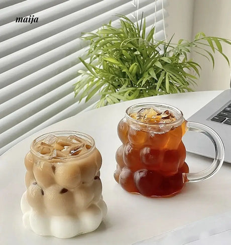 BANKE Grape Glass Latte Milk Drink Water Cup from BANKE