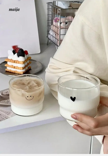 BANKE Smile Coffee Glass Cup from BANKE