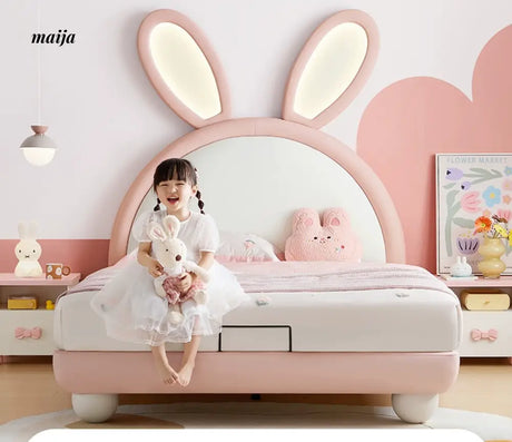 LINSYKIDS Bunny Ears Children's Bed with Lights from LINSY KIDS