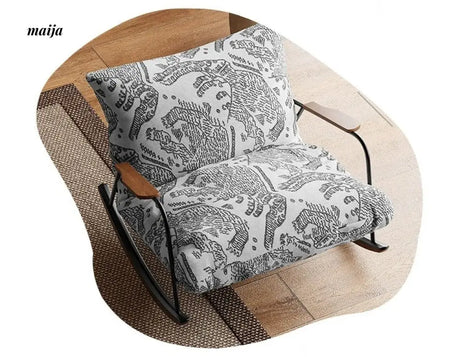 SMALL HIBISCUS Rocking Recliner Chair Retro from SMALL HIBISCUS