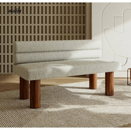 SMALL HIBISCUS Solid Wood Bench Shoe Rack from SMALL HIBISCUS