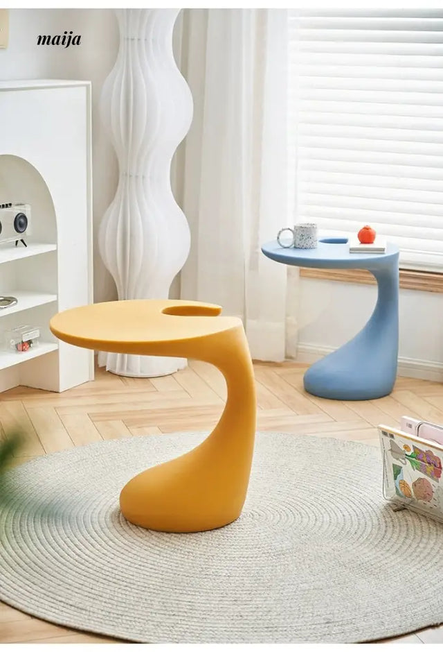 LOWERLEFT Modern Corner Side Table from Lower Left