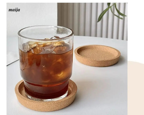 BANKE Japanese Wooden Coffee Glass Cup Anti-Scald from BANKE