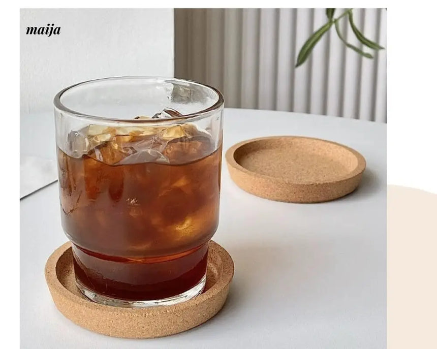 BANKE Japanese Wooden Coffee Glass Cup Anti-Scald from BANKE