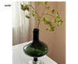 GUIFOU Narrow Mouth Green Glass Vase from GUIFOU
