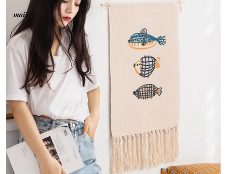MAN YUE HOME Hanging Nordic INS Tapestry for Dormitory Bedroom from MAN YUE HOME