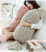 MAN YUE HOME INS Wool Knitted Pillow with Decorative Appeal from MAN YUE HOME