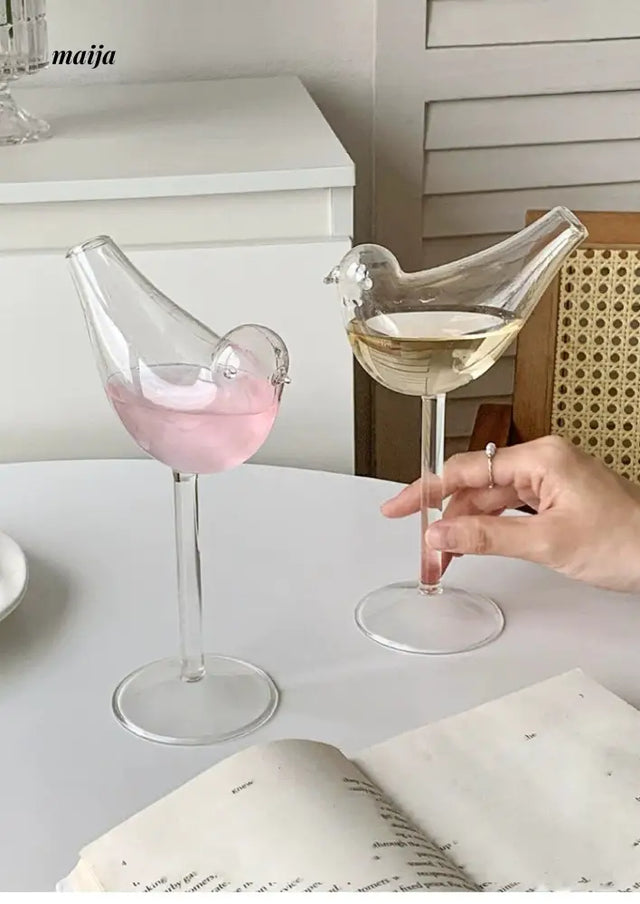 BANKE Creative Bird Tall Glass Cocktail Cup from BANKE