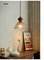 NANCY Retro Brass Bar Chandelier Glass Shade from NANCY