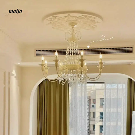 NANCY French Cream Style Crystal Chandelier from NANCY